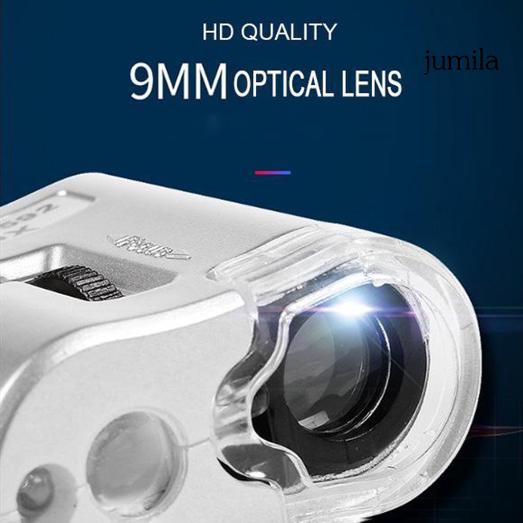 Kính Hiển Vi Mini Zoom 60X Có Đèn LED Tiện Dụng