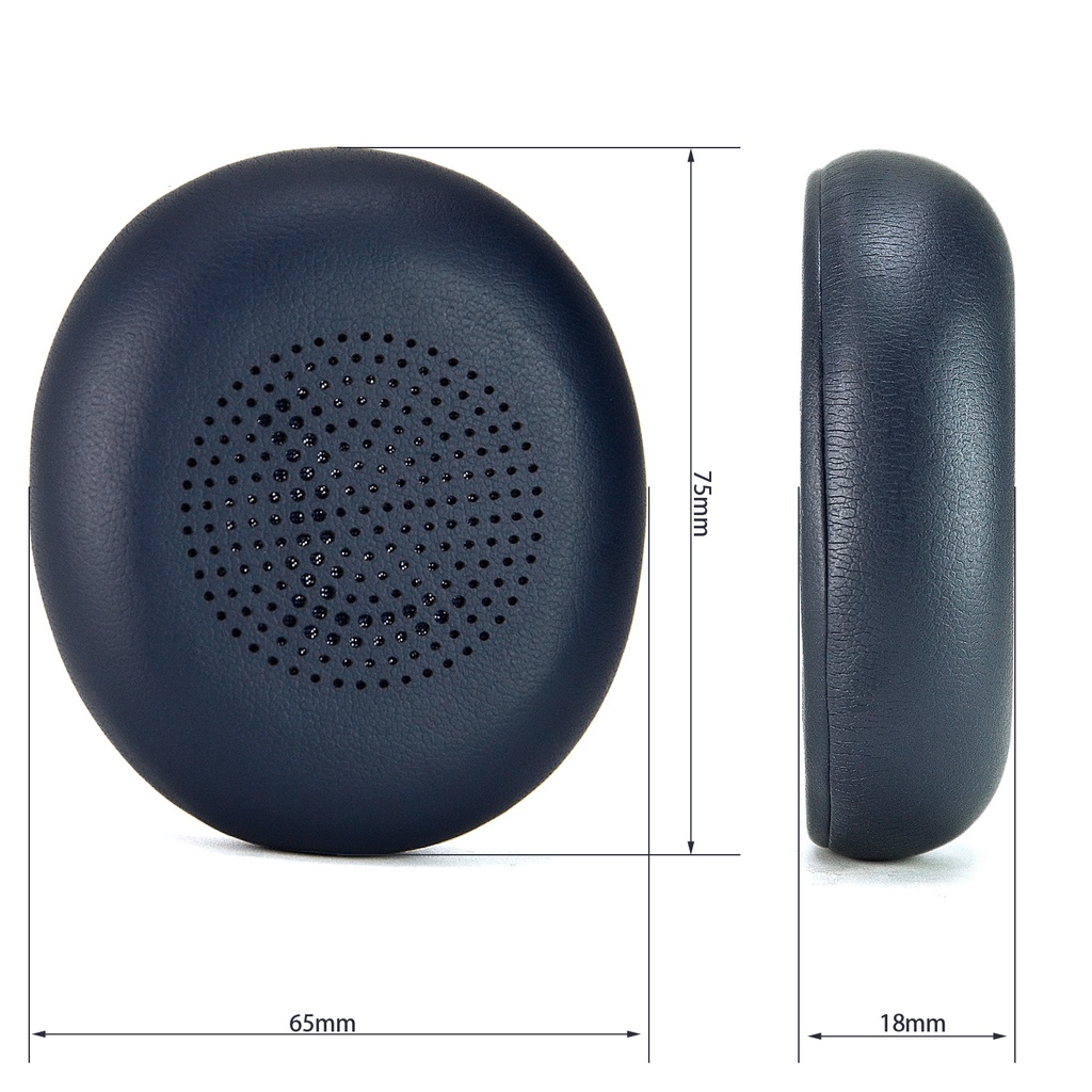 Cặp Mút Đệm Da Thay Thế Cho Tai Nghe Không Dây Jabra Elite 45h Evolve2 65 MS / UC