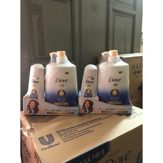 Dầu gội dove phục hồi hư tổn  880gr tặng