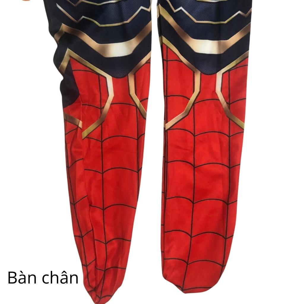 Đồ siêu nhân cho bé trai kèm mặt nạ siêu nhân trùm đầu người nhện thiết kế chân thực nhất chỉ có tại HEROKIDS COS01