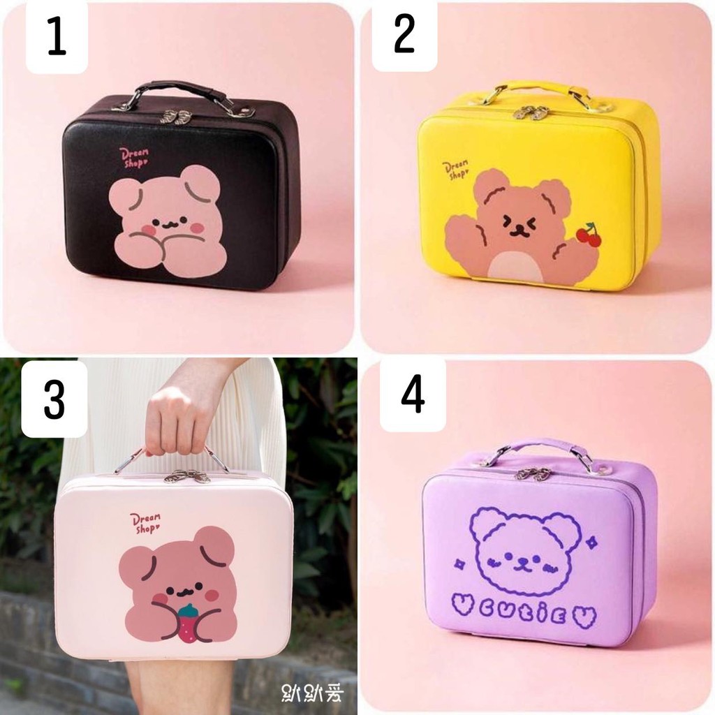 Túi Đựng Đồ Mỹ Phẩm Cute, Valy Mini, 6 Màu, VLM