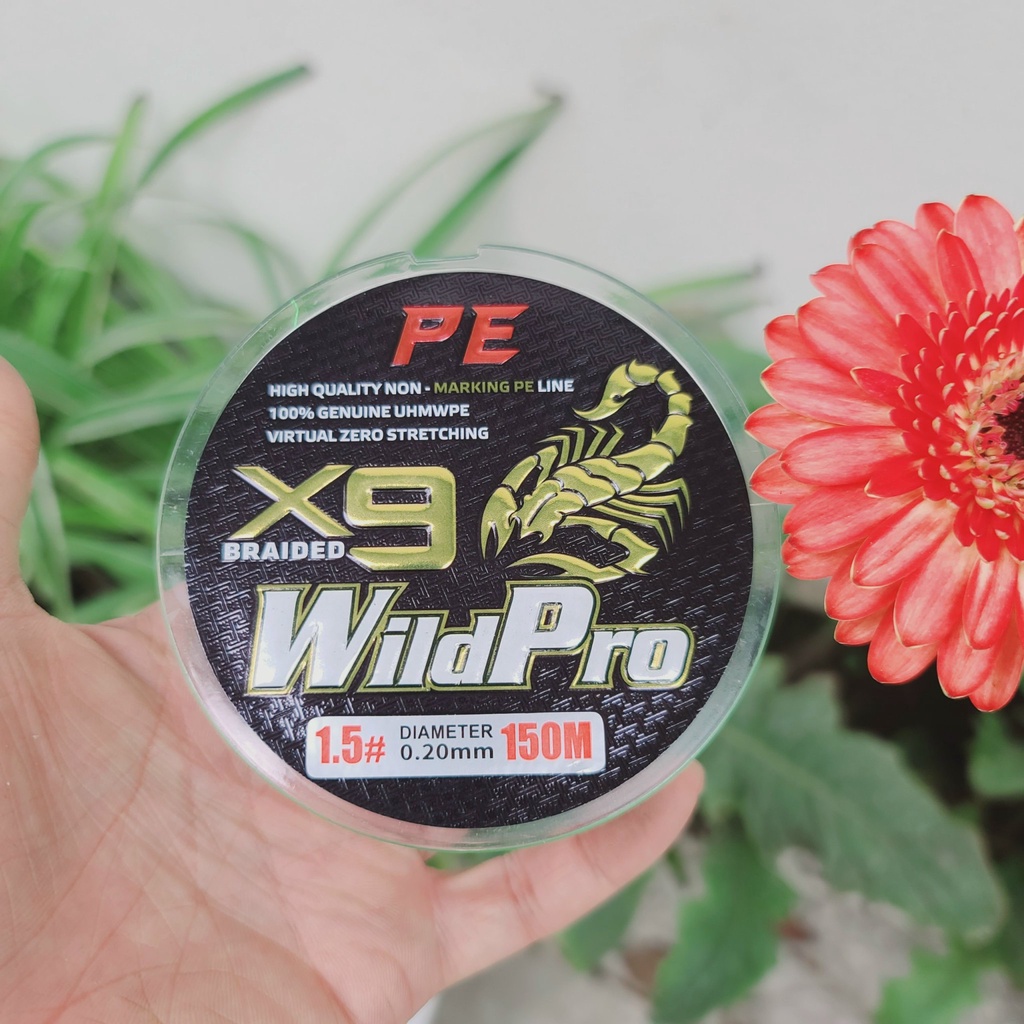 Dây dù câu cá PE Lure X9 WildPro dài 150m