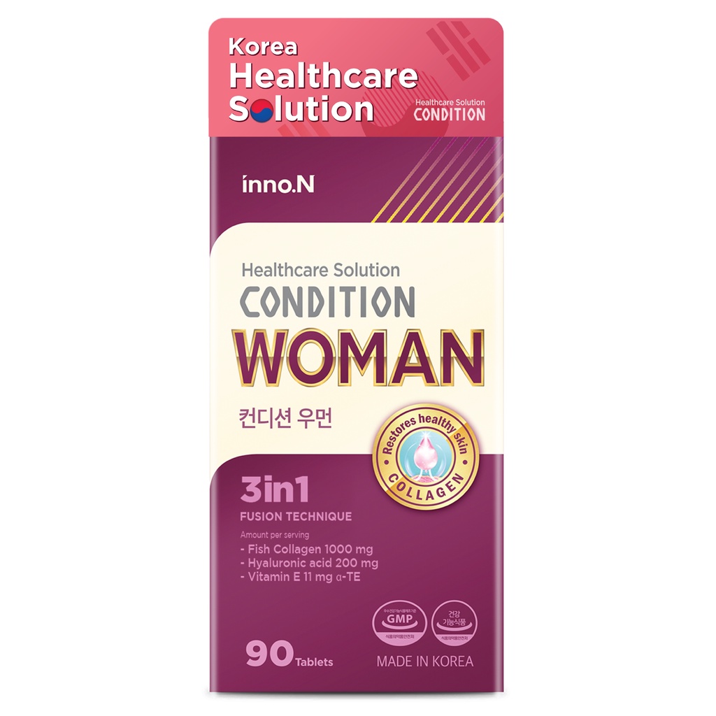 Viên uống collagen và cấp ẩm Condition Women hỗ trợ làm đẹp da - Hộp 90 viên