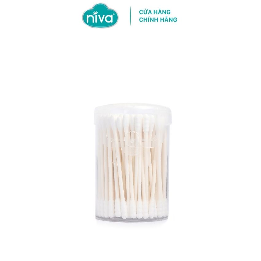 Tăm Bông NIVA Dành Cho Người Lớn Hũ 100 Que Giấy Aj1