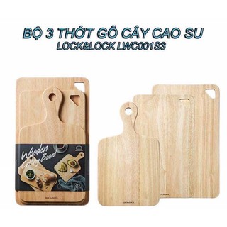 👍🧸 BỘ 3 THỚT GỖ LOCK&LOCK - LWC001S3 👍👍