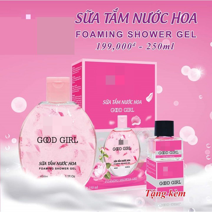 Sữa tắm hương nước hoa ( GOOD GIRL ; SO SEXY) 250ML + Tặng nước hoa mini 5ML