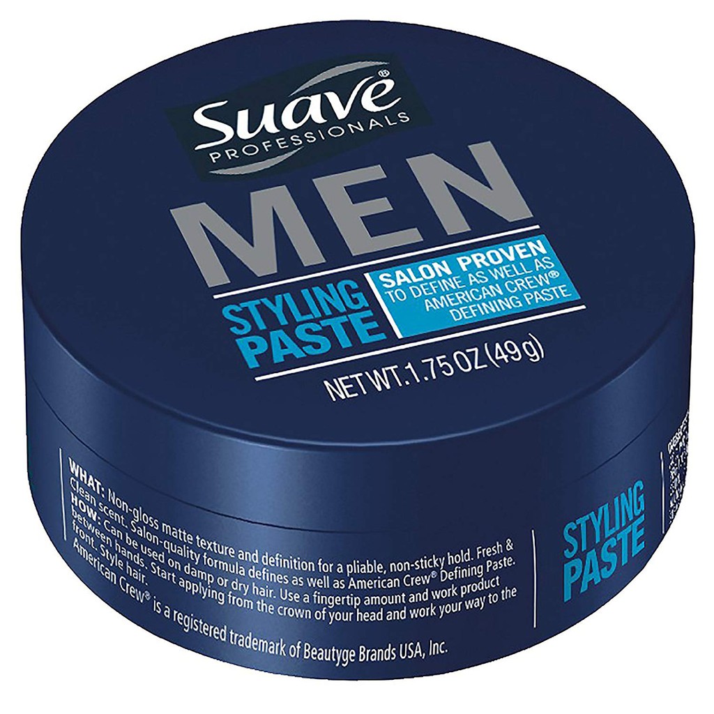 Sáp tạo kiểu tóc chuyên nghiệp cho nam Suave Men Professional Styling Paste 49g (Mỹ)