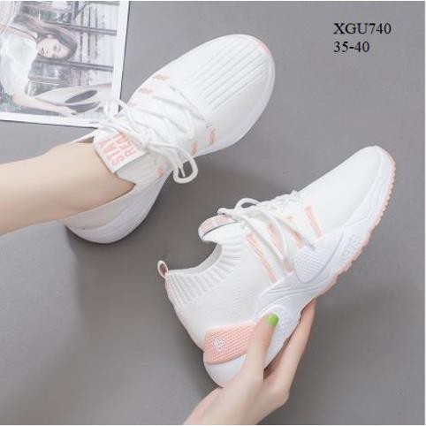 XB XGU740 Giày sneakers len dệt cá tính, trẻ trung