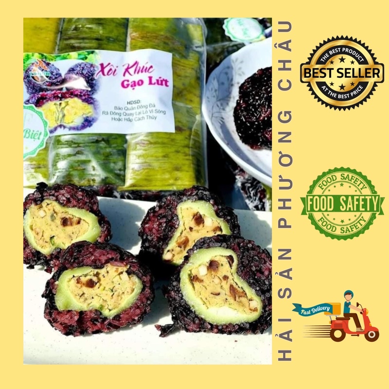 [HỎA TỐC SG] Xôi khúc gạo lứt nhân nấm chay healthy - 6 bánh