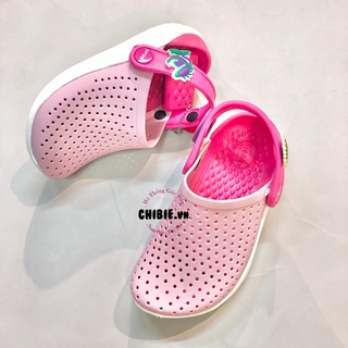 Dép sục trẻ em crocs literide quai gắn nút cho bé - ảnh sản phẩm 5