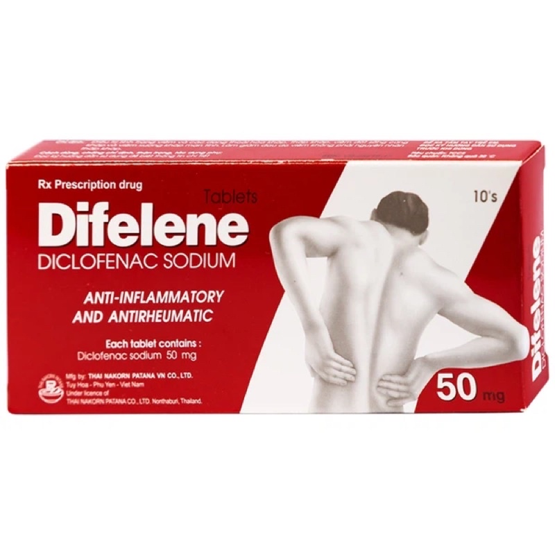 Viên uống thoát vị đĩa đệm Difelene Thái Lan (10 viên/hộp)