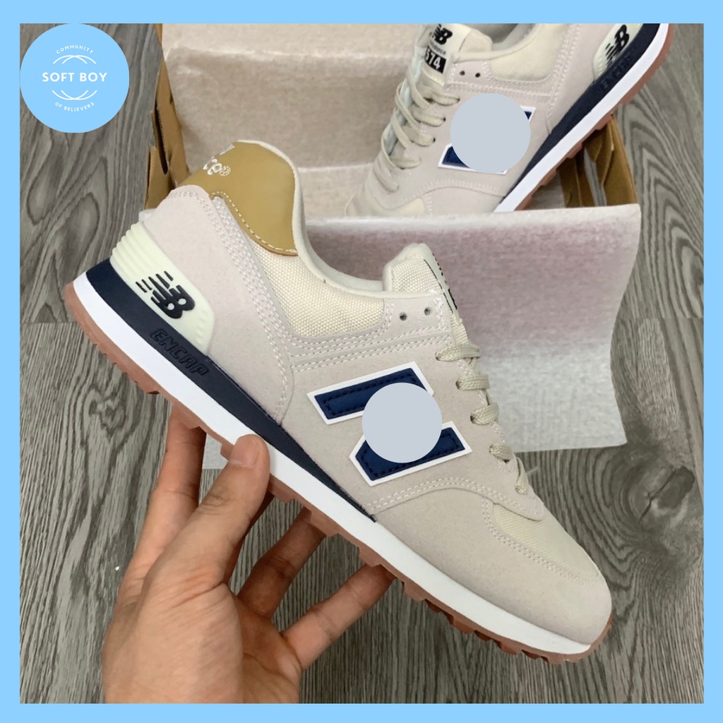 Giày Sneaker New Balance 574 xanh navy , Giày Classic Siêu Hot, Phong cách soft boy- Full Size (36-43)- Hàng loại đẹp