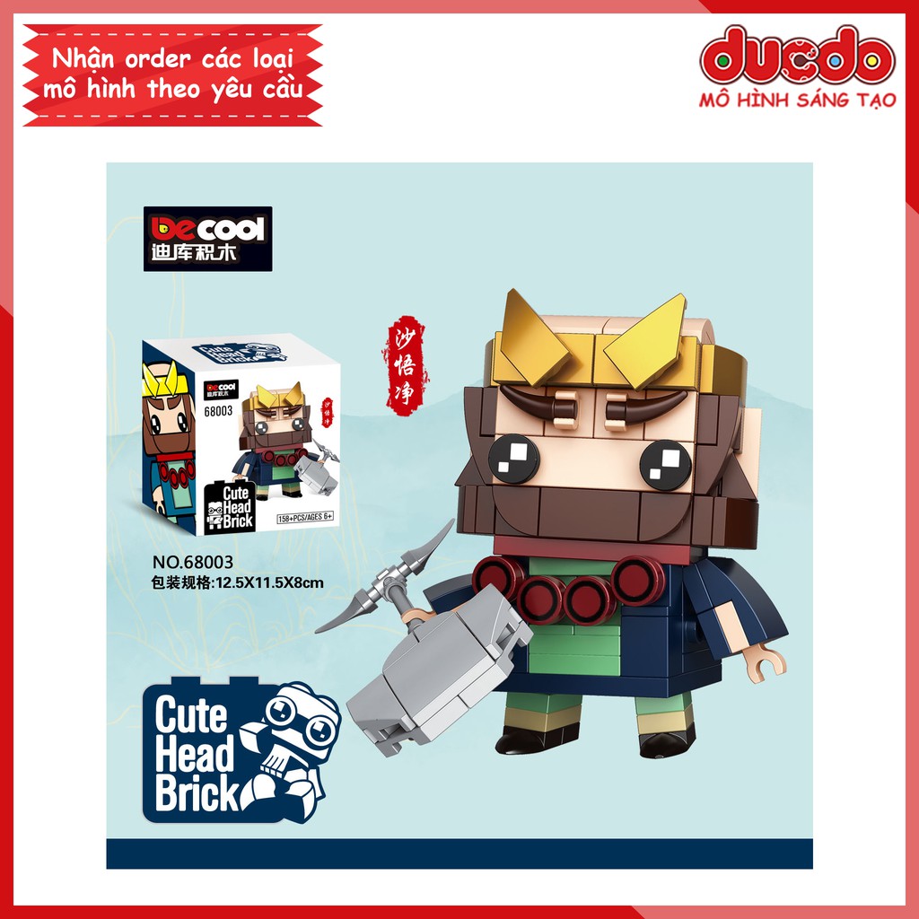 Brick Headz các nhân vật Tây du ký tuyệt đẹp - Đồ chơi Lắp ghép Mini Minifigures Mô hình BrickHeadz DCOOL 68001 68004