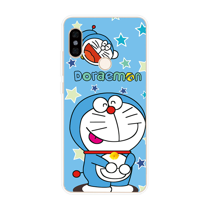 Ốp lưng TPU mềm Xiaomi Redmi Note 4 4X 5A Prime 5 6 Pro Doraemon hoa văn