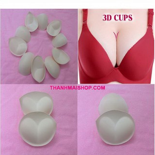 Combo 4 miếng độn ngực DON012x2 mút mềm cao cấp hình trái tim dày