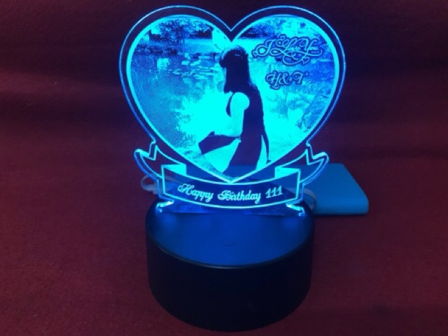 Đèn ngủ 3D, đèn trang trí, khắc hình ảnh theo yêu cầu