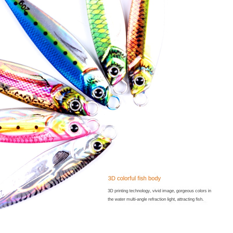 Mồi Câu Cá Giả 7g / 10g / 20g / 30g / 40g / 60g / 80g Chuyên Dụng Cho Thợ Câu 3D