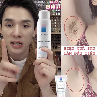 Kem tẩy lông DÉTVFO dạng xịt bọt mềm, kem triệt lông dịu nhẹ, lành tính