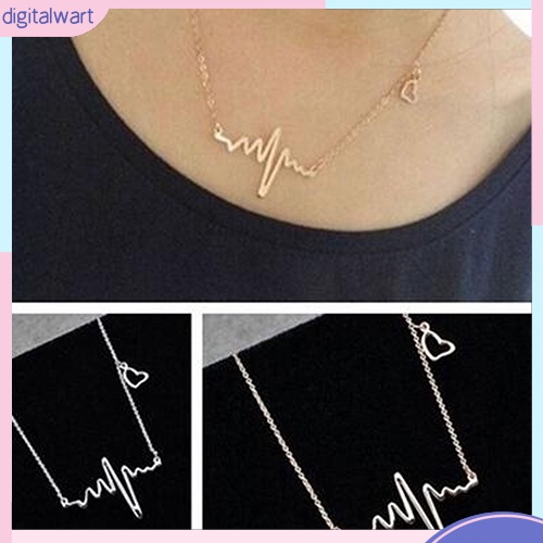 Dây chuyền mặt hình nhịp tim cá tính sang trọng dành cho nữ