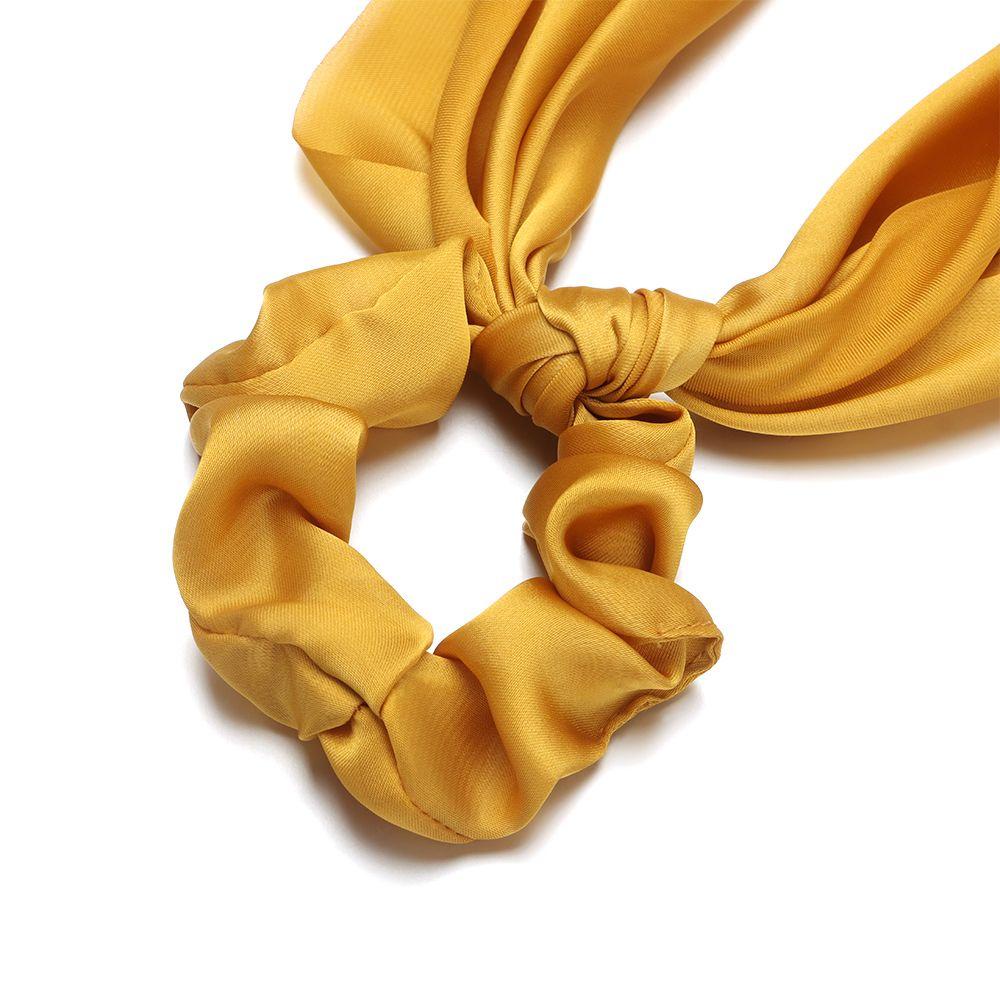 Dây Buộc Tóc Đuôi Ngựa Bằng Ruy Băng Dài Đính Nơ Lụa