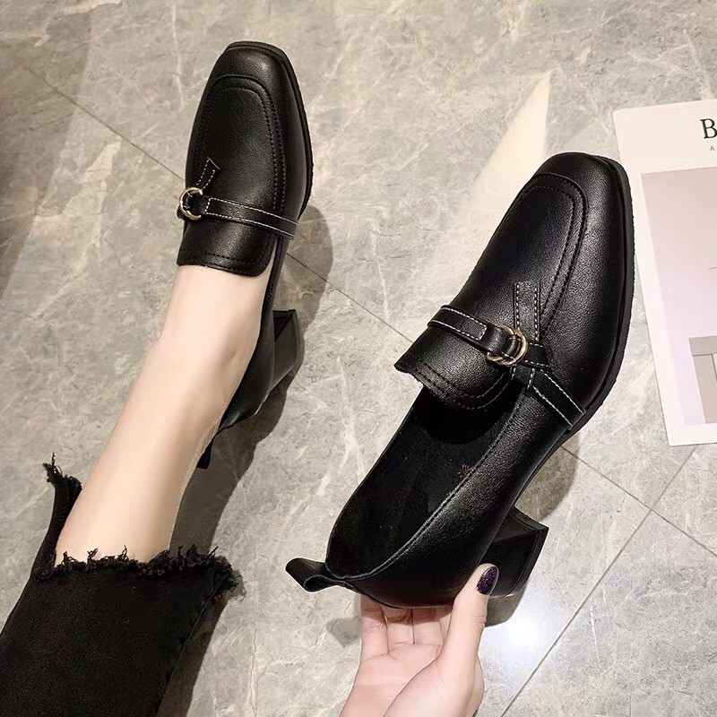 Giày loafer cao gót công sở _ order taobao