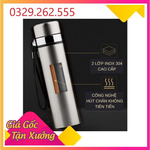 (Sale Khủng)  Bình inox giữ nhiệt cao cấp 1000ml (1 lít)