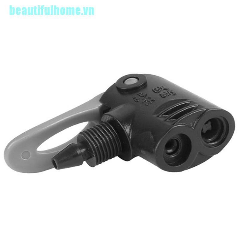 [NEAUTVN]Bicycle Tyre Tube Replacement Track Dual Head Valve Air Pump Adaptor Foot Hose