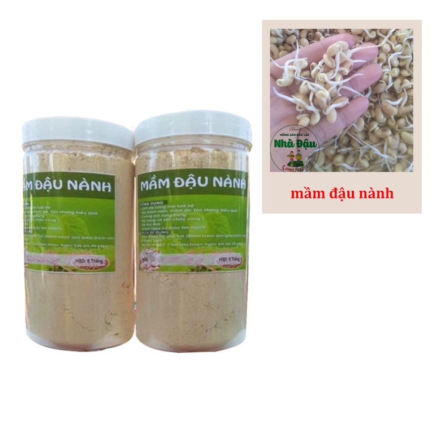 Mầm đậu nành nhà làm NADA Nuts 500gr, bột mầm đậu nành tăng vòng một, đẹp da, hỗ trợ tăng cân giảm cân