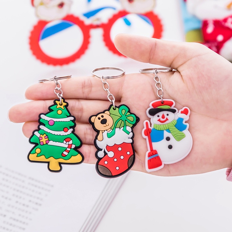 Móc khóa Noel 1 mặt 5CM làm quà tặng giáng sinh