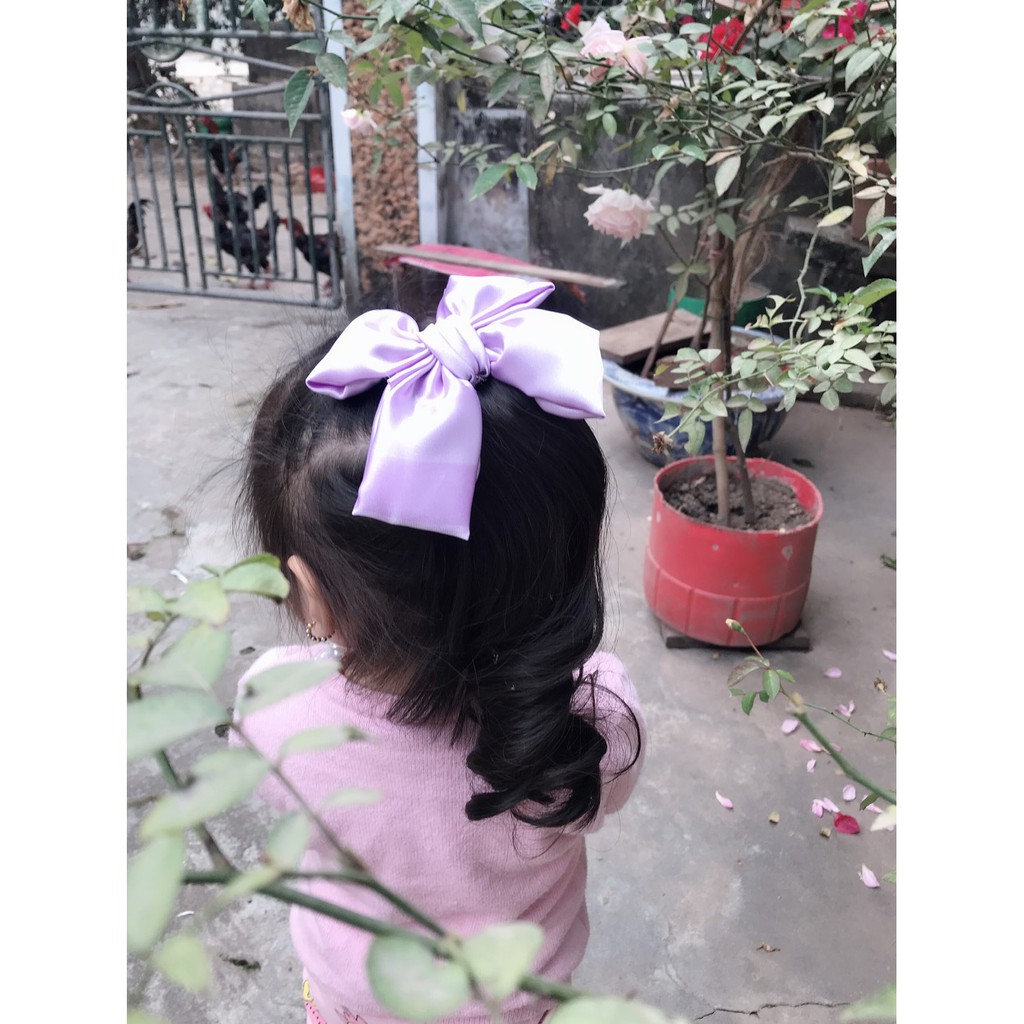 (Link 3/3-Ảnh Video thật) 35cm Kẹp xoăn đuôi có Nơ cho bé ❤ FREESHIP50k ❤