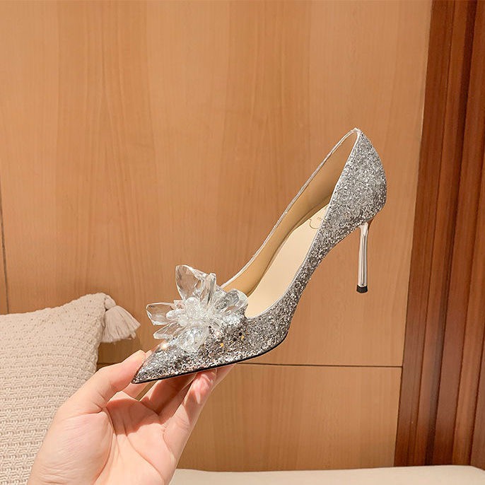 Giày Cao Gót Mũi Nhọn Thời Trang  - FORM CHUẨN kèm clip thật