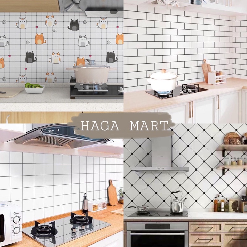 [HagaMart] 1M Decal dán bếp, giấy dán bếp tráng nhôm cách nhiệt chống thấm nước giá tốt nhất shopee