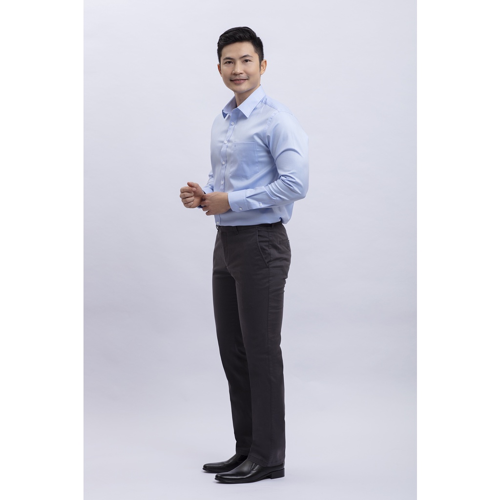 Quần kaki nam slimfit màu xám đậm