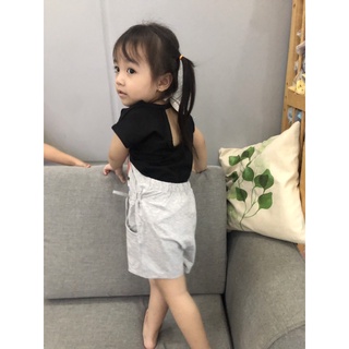 Set Yếm thun bé gái, yếm thun bé gái, yếm thun côtn 4 chiều bé gái, yem thun be gai