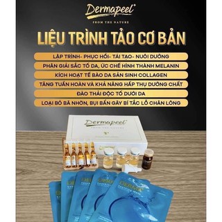 BỘ Vi Tảo Trứng Cá Tuyết Dermapeel+ - Combo Trẻ Hóa Làn Da - SẠCH MỤN - MỜ THÂM NÁM - DA CĂNG BÓNG - 5 NẠ DERMAPEEL