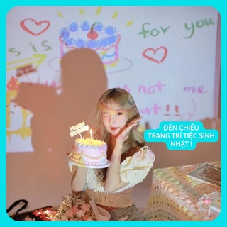 Đèn chiếu sinh nhật, đèn happy birthday, đèn sinh nhật, máy chiếu mini happy birthday - Hàng có sẵn