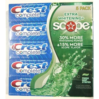 Kem đánh răng trắng sạch Crest Complete Extra Whitening – Scope 232g