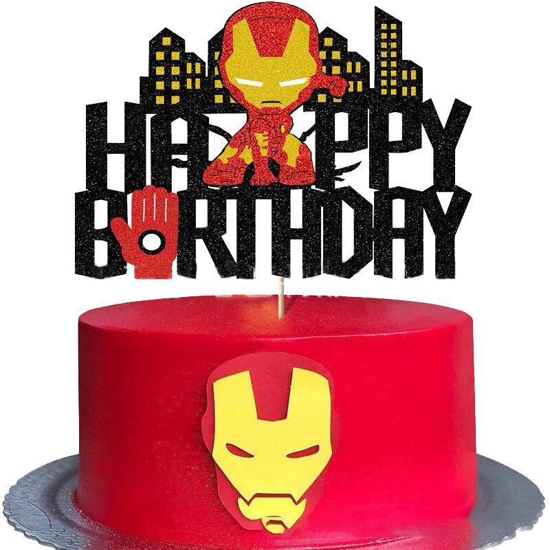 Topper Trang Trí Bánh Kem Hình Các Siêu Anh Hùng Trong Phim Avengers