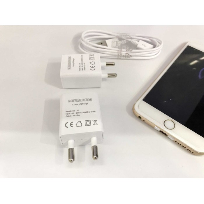 CỦ SẠC MICROCOM 2A ML-26- DÀNH CHO CÁC DÒNG MÁY SMARTPHONE