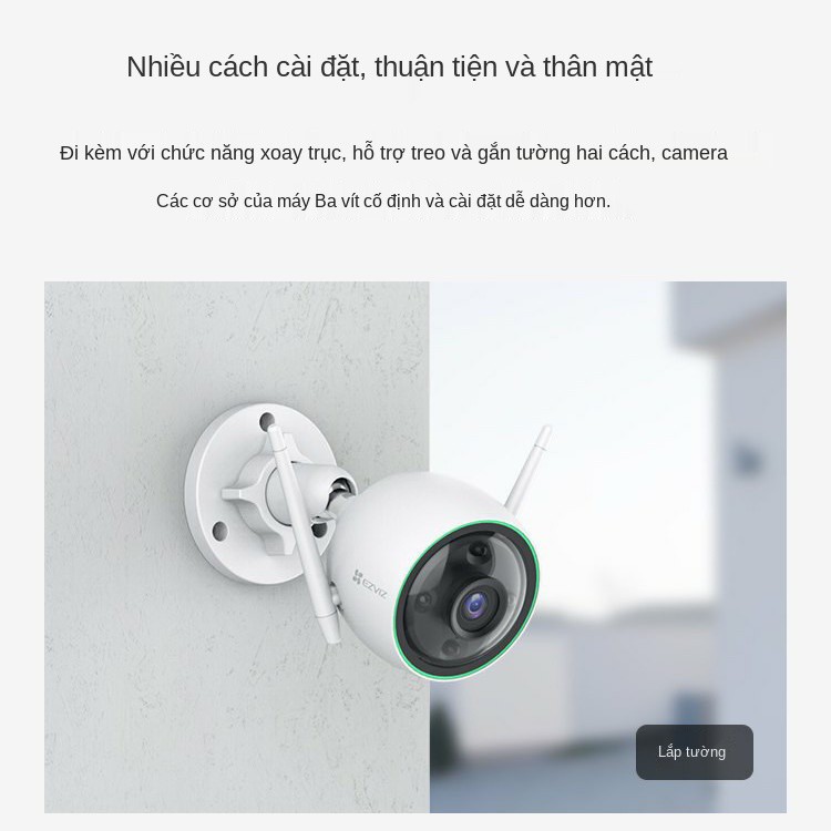 ☃Fluorite C3C mới 4MP camera quan sát ban đêm siêu rõ nét với đầy đủ màu sắc điện thoại di động giám từ xa không