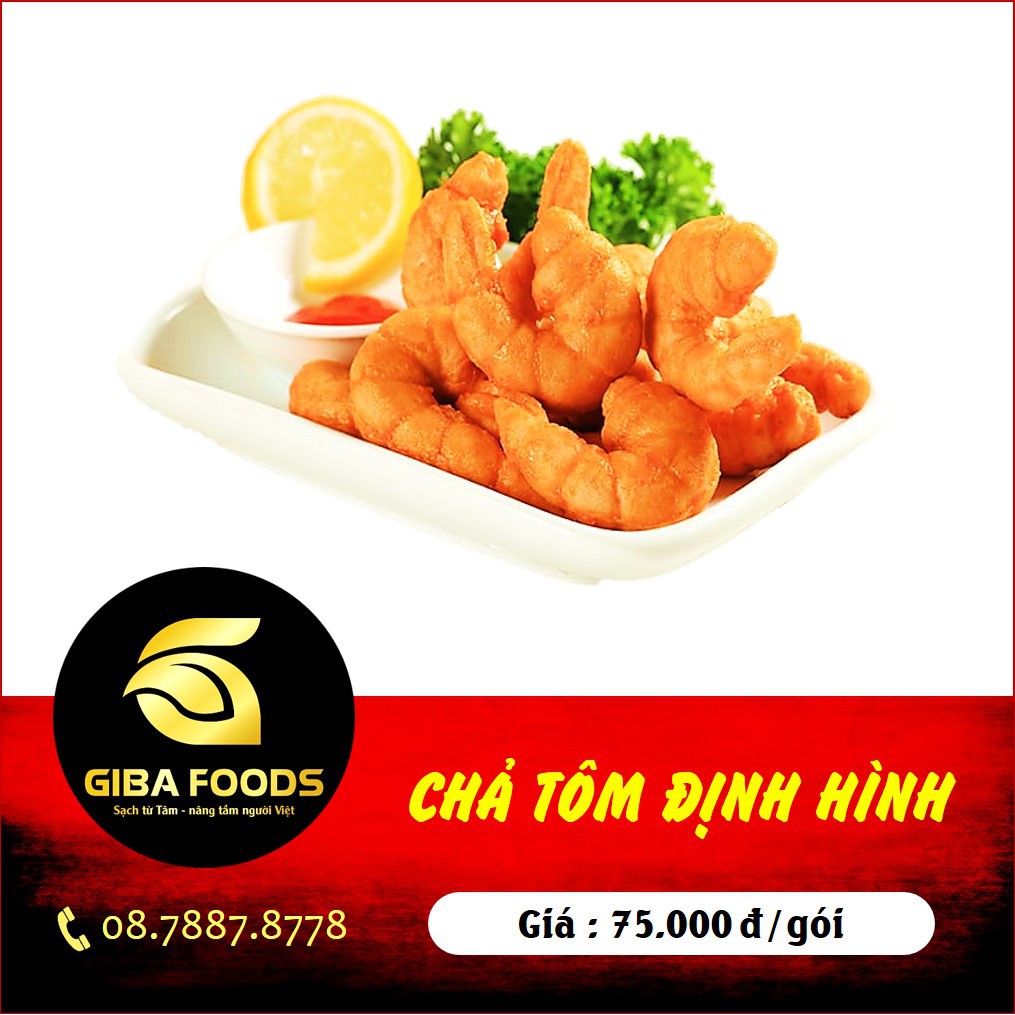 GIBAFOODS - SỈ/LẺ - CHẢ TÔM ĐỊNH HÌNH/ Gói 500gr