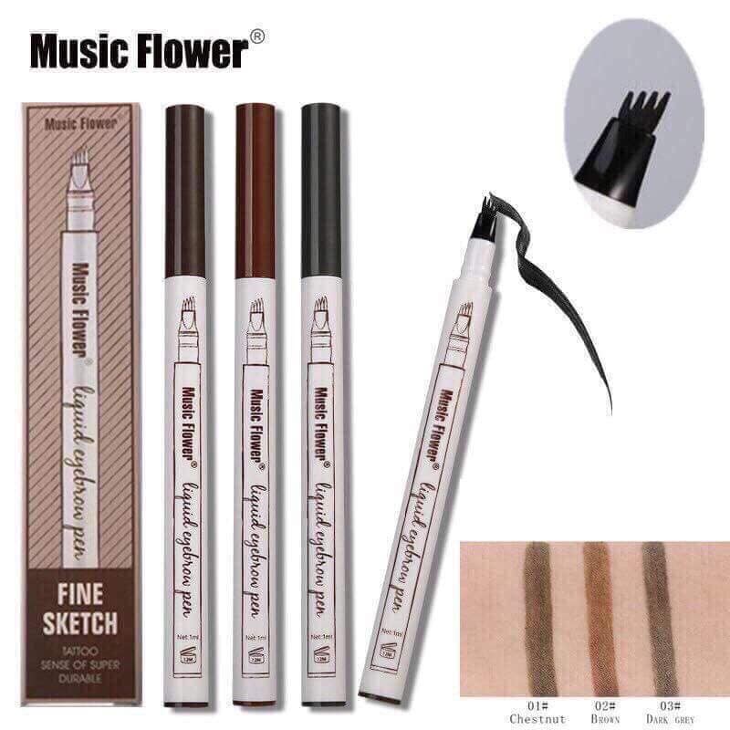 CHÌ KẺ MÀY PHẨY SỢI 4D THẦN THÁNH CHÍNH HÃNG MUSIC FLOWER-ĐẠI PHONG SHOP [ FREE SHIP ]