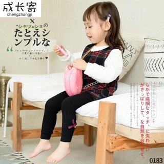 Quần legging len bé gái có nơ đủ size