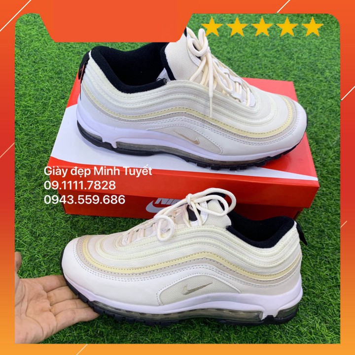 [ Hàng có sẵn ] Giày Air_Max97_Trắng Sữa Nam Nữ giá tốt rẻ nhất thị trường Sneaker toàn quốc | BigBuy360 - bigbuy360.vn