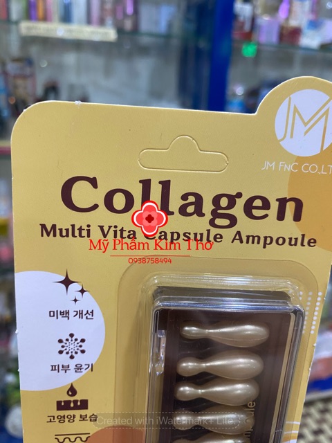 {auth -ảnh thật}Serum dưỡng da Collagen tươi Ammud Multi Vita Capsule Ampoule 12 viên | BigBuy360 - bigbuy360.vn