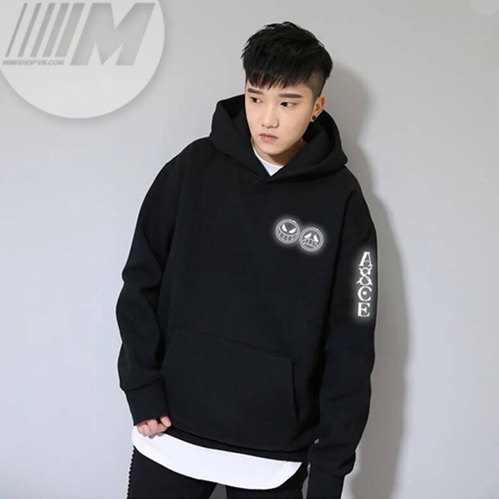 [Mã MINIBOPPY giảm 39K ]Áo Hoodie One Piece Râu Trắng Phản Quang Chất Nỉ Bông Cao Cấp Siêu Ấm