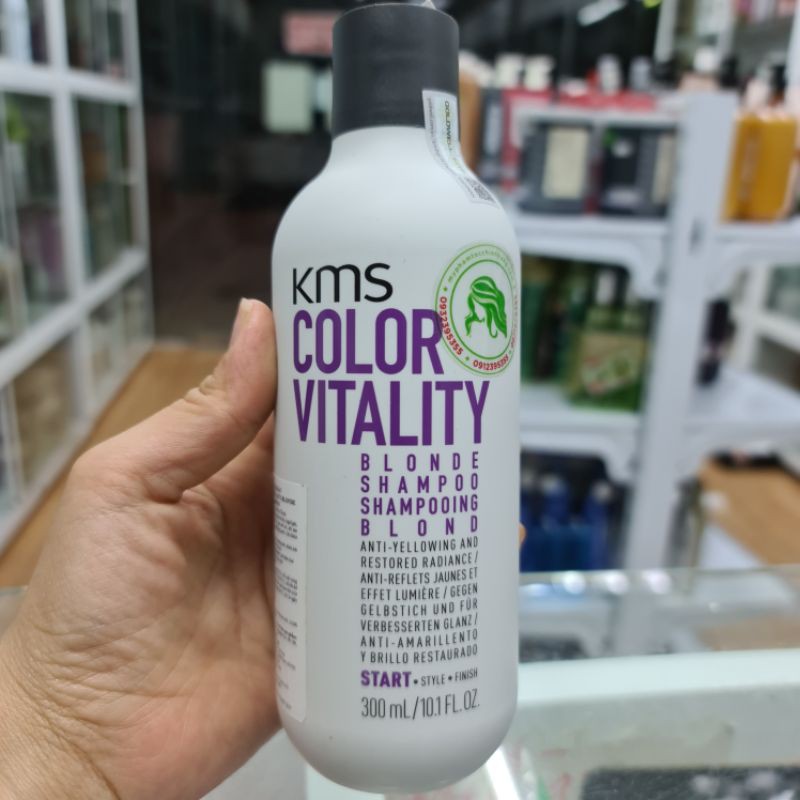 DẦU GỘI XẢ KMS COLOR VITALITY BLONDE GIỮ MÀU DÀNH CHO TÓC NHUỘM SÁNG 300ml - 250ml