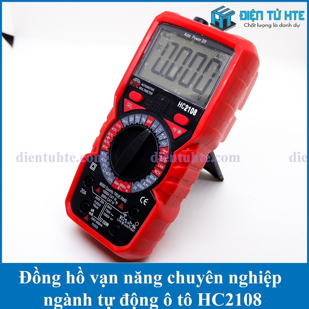 Đồng hồ vạn năng HC2108 chuyên dùng ngành Kỹ thuật ô tô - Điện tử [HTE Quy Nhơn CN2]