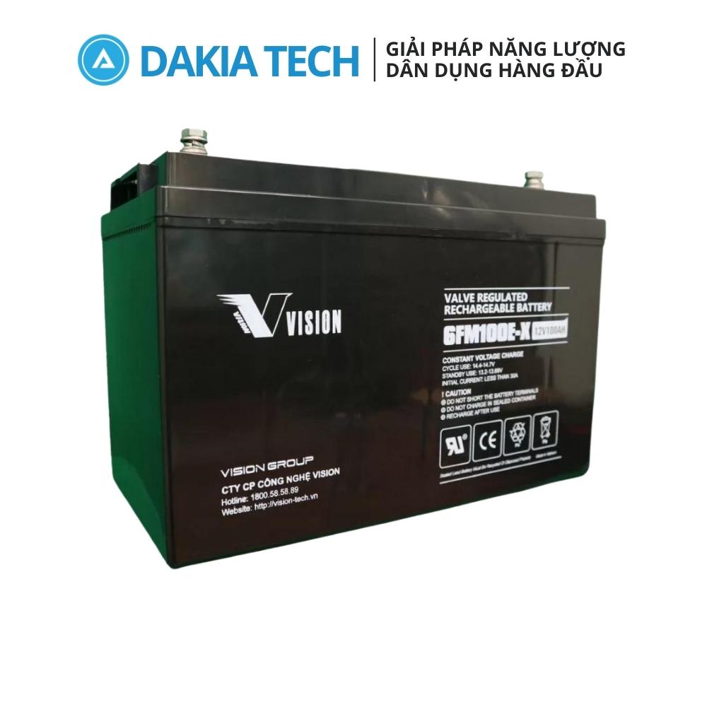 Ắc quy Vision 12V 100Ah Model 6FM100E-X