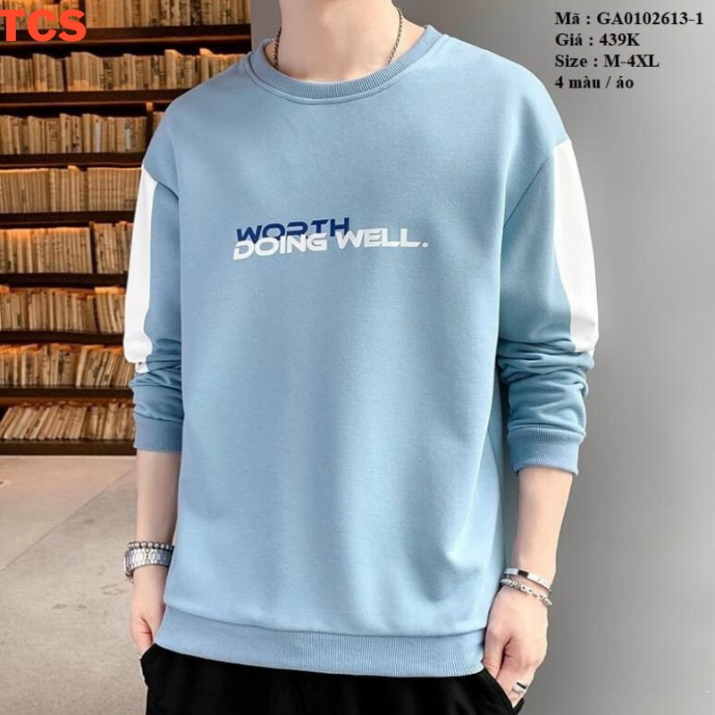 Áo Dài Tay cổ trụ Thun Cotton Cao Cấp 61 TCS nhiều màu